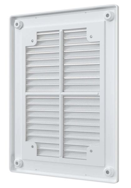 Решетка пластиковая 150х200, белая, сетка