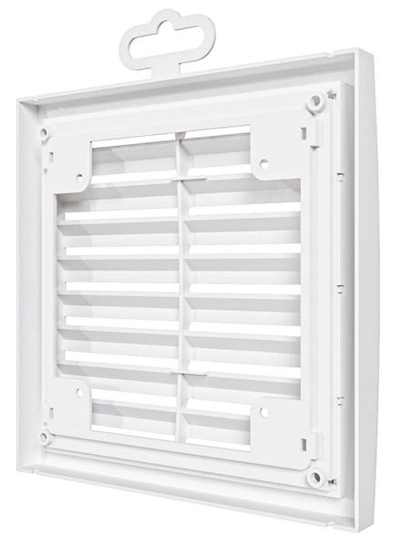 Решетка пластиковая 150х150, белая, разъёмная