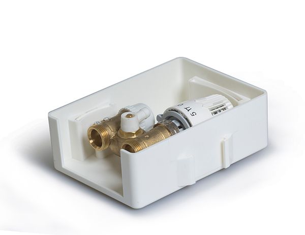 Регулировочный монтажный короб TCB-C/RTL 01 с ограничителем температуры обратного потока