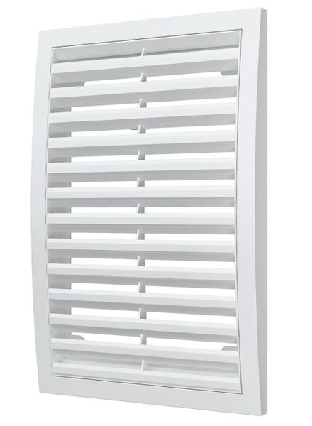 Решетка пластиковая 200х300, белая, разъёмная