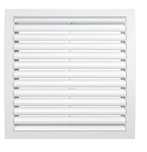 Решетка пластиковая 250х250, белая, разъёмная