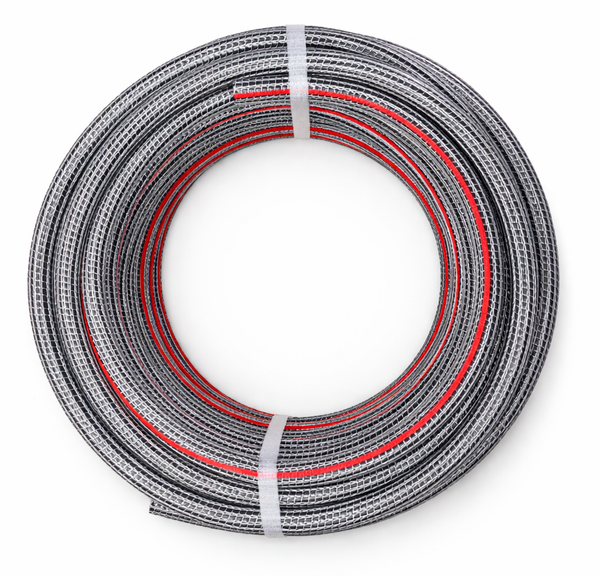 Шланг поливочный 1/2" (12мм) ПВХ PREMIUM Plus, армированный, 3 слойный, черного цвета (25м)