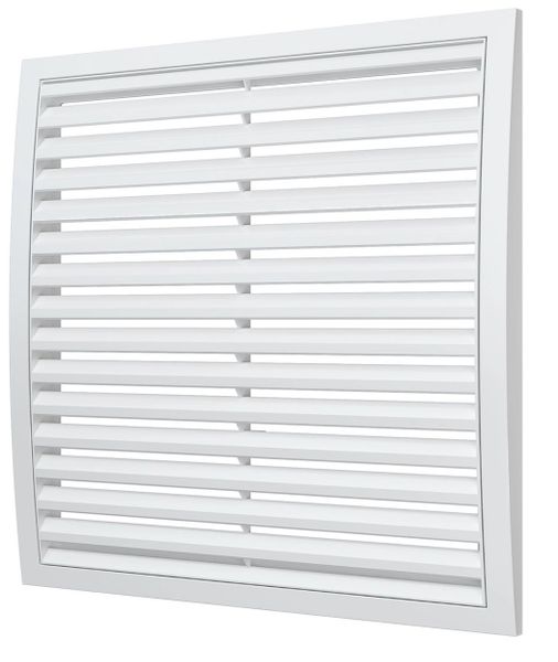 Решетка пластиковая 350х350, белая, разъёмная