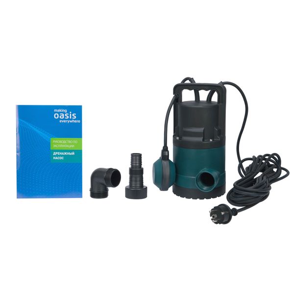 Насос дренажный DN 110/6 с попл. (пласт., Qmax=6.6 куб.м/ч, Hmax=6 м., 200 Вт)