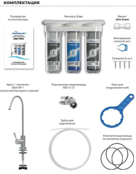 Питьевая система АБФ-ТРИА-УМЯГЧЕНИЕ