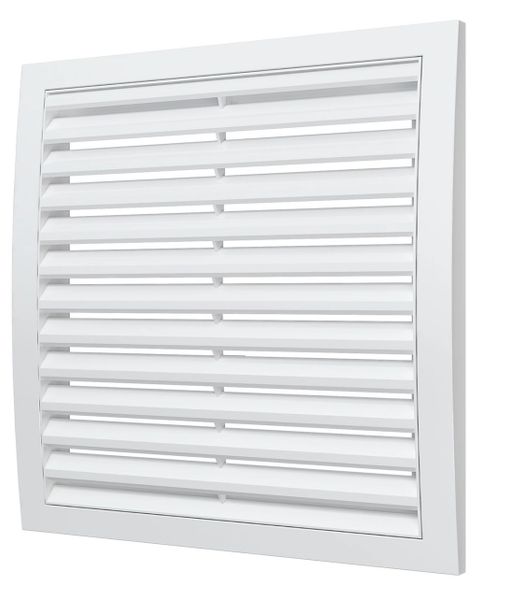 Решетка пластиковая 250х250, белая, разъёмная