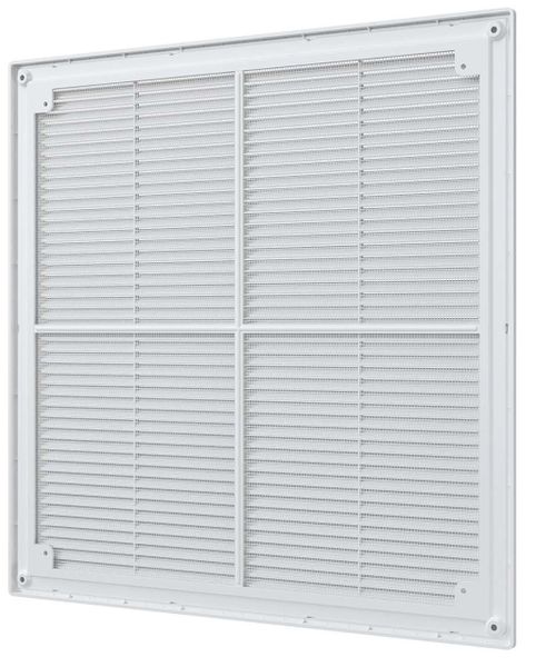 Решетка пластиковая 300х300, белая, сетка