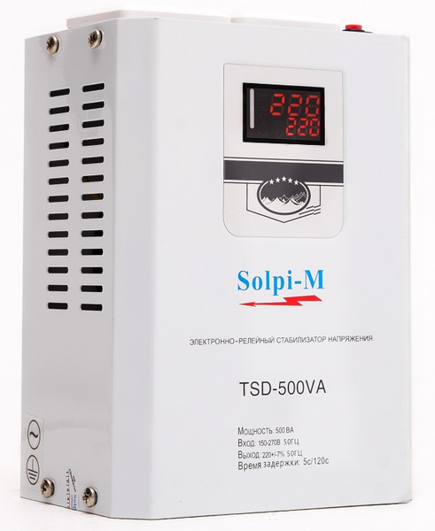 Стабилизатор напряжения Solpi-M TSD-500VA (500 Вт, 220В) настенный