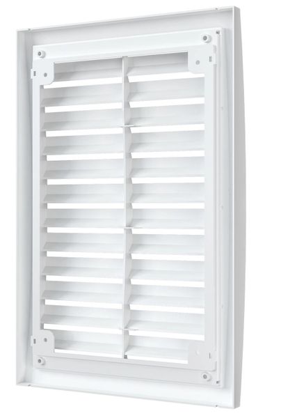 Решетка пластиковая 200х300, белая, разъёмная