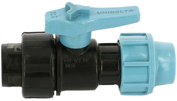 Кран шаровый разъемный ВР 20х1/2" Р-16 (ПНД, Компрессия)