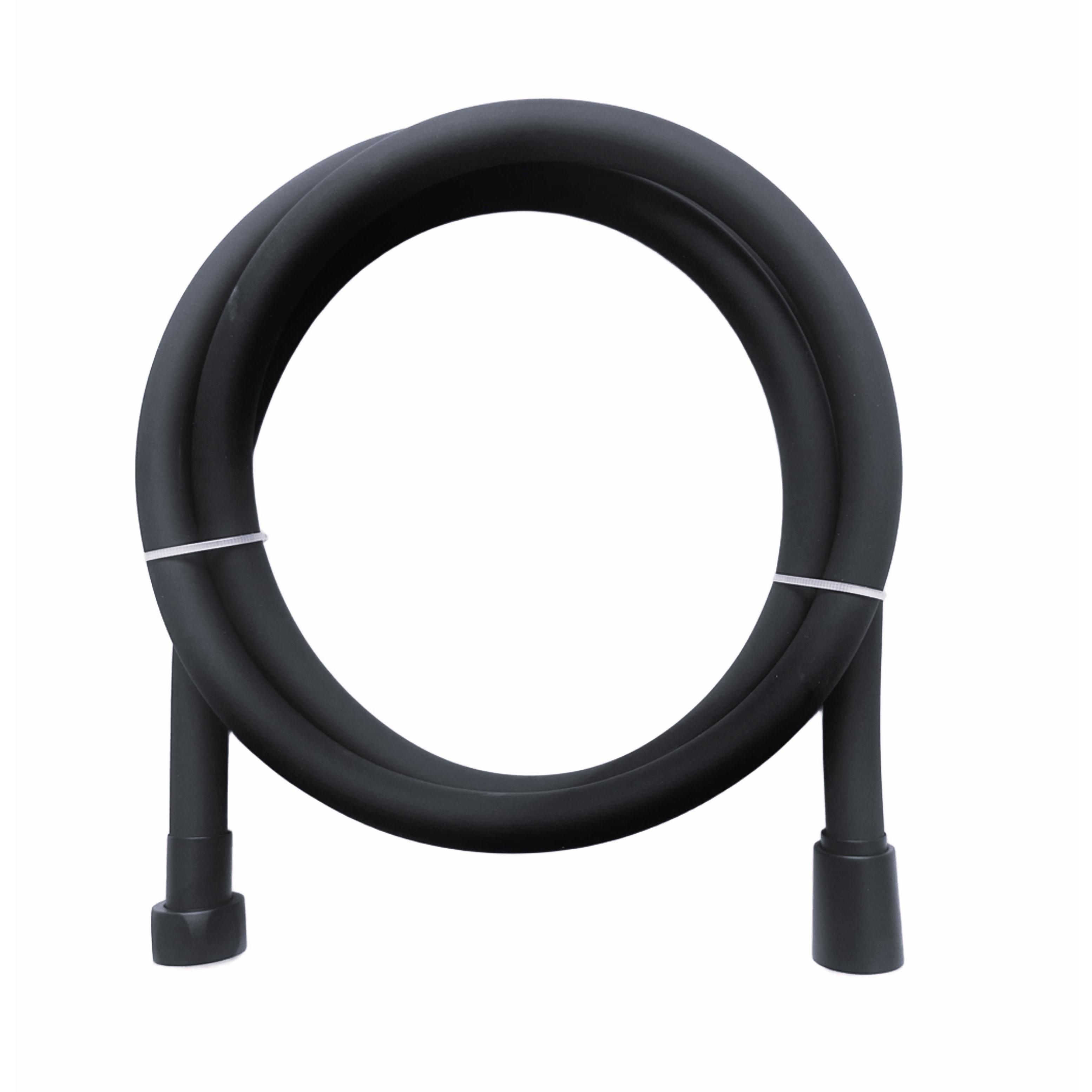 Шланг для душа (имп.смеситель/имп.лейка) 1,5 м PVC черный