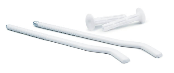 Кронштейн анкерный белый (с крепежом) 7х170мм (пара) плоский