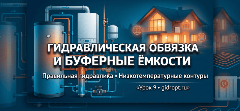 Гидравлическая обвязка, буферные ёмкости и низкотемпературные контуры: основа надёжной системы отопления