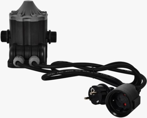 Блок автоматики с манометром Rommer EPC-12 (диапазон настройки 0,8-6,7 бар) с дисплеем