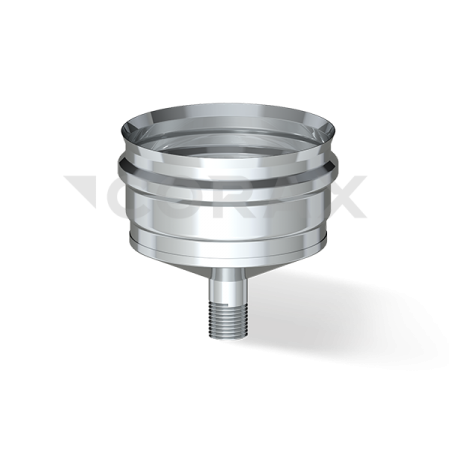 Конденсатоотвод нерж. для трубы (внешний) Ф 135 мм. (430/0,5 мм.)