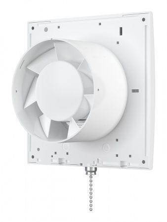 Вентилятор D-100мм, 150х150мм, ERA 4S-02 (с сеткой, с шнуровым выключателем 97 м3/ч)
