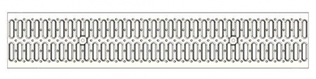 Решетка водоприемная РВ-15.18,6.100 стальная, штампованная оц., нагрузка до 1.5т (1000х186х15мм)