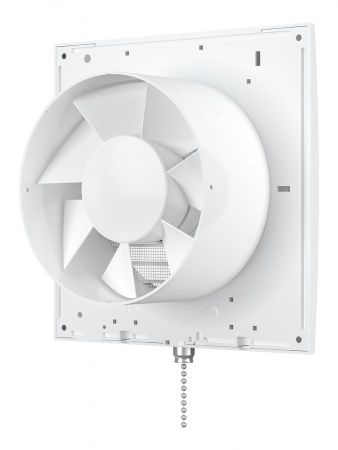 Вентилятор D-125мм, 175х175мм, ERA 5S-02 (с сеткой, с шнуровым выключателем 183 м3/ч)